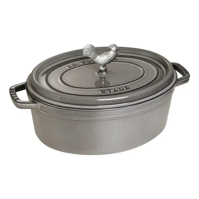 Staub Coq au Vin Cocotte, Graphite Grey, 4.25 qt. – Graphite Grey