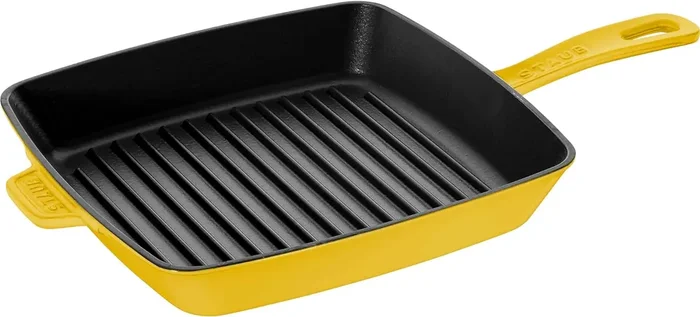 Staub Square Grill Pan – 12″ – Citron
