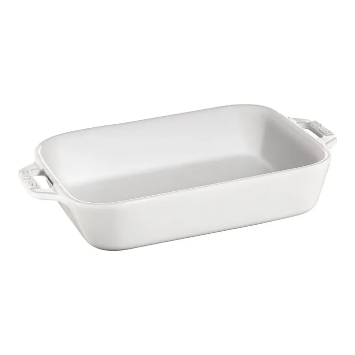 Staub Stoneware 7.5-x 6.5-inch, Rectangular, Baking Dish, White