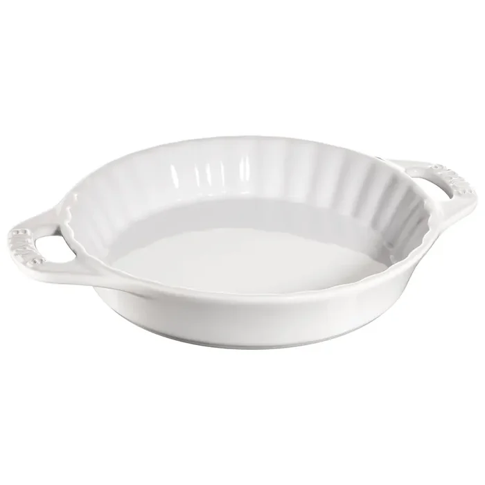 Staub Stoneware 9-inch, Pie dish, white