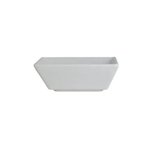 Steelite 7182TM514 Cali Square Melamine Dish, 3oz, White