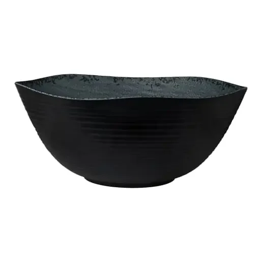 Steelite 7184TM045 Creations Pompeii 3-3/8 Gal. Round Slate Black Bowl