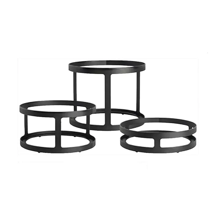 Steelite GS196672 Modern Black S/S 8.5″Dia 3-Pc Riser