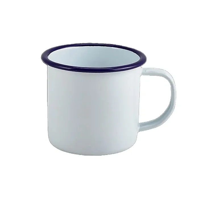 Steelite GW50008 S/S White Enamel 12.5 Ounce Mug – 12 / CS