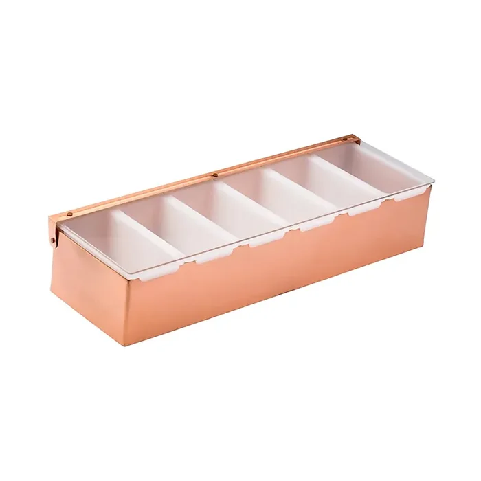 Steelite UF91162 S/S / Copper 6-Section Condiment Holder