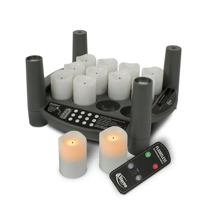 Sterno 60316 Amber 40Hr Run 2.0T Recharge Candle Kit – 12 / ST