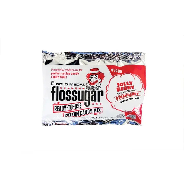 Sucre à barbe à papa Fraise 227g