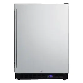 Summit SCFF53BCSS 24″ Built-In Undercounter All-Freezer with Stainless Steel Exterior and Locks