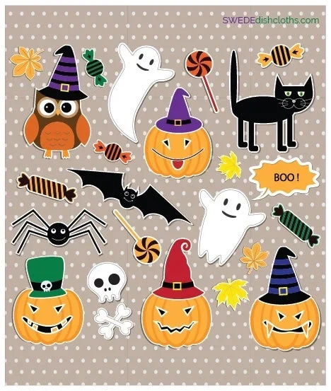 SWEDEdishcloth – Halloween Collage