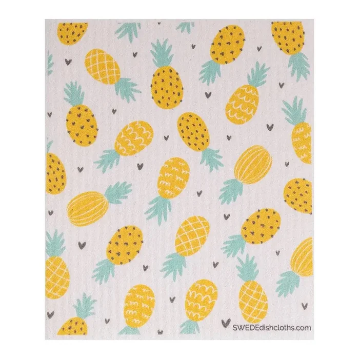 SWEDEdishcloth – Pineapple Collage
