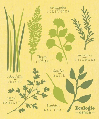 Swedish Dishcloth Les Fines Herbs/Sponge Cloth