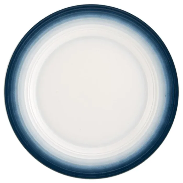 Swirl Ombre Blue Round Platter