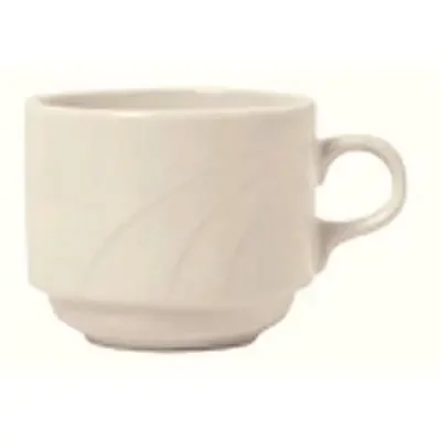 Syracuse China 950038123 Cascade 8.5 Ounce Stacking Cup – 36 / CS