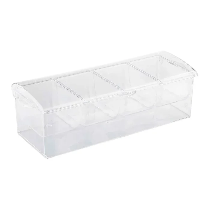 TableCraft 10006 Bar Condiment Holder with (4) 1.5 Pt Inserts