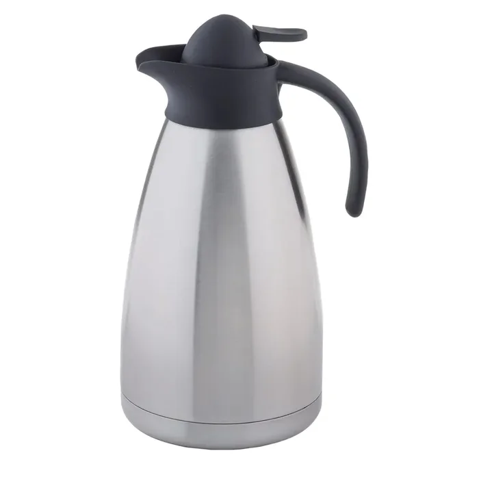 TableCraft 10297 S/S / Black Vacuum Insulated 34 ounce Carafe