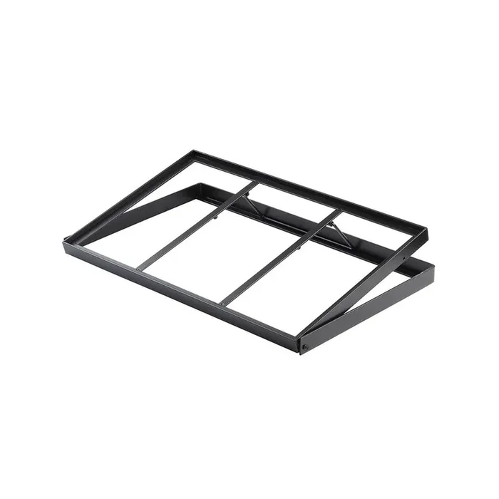 TableCraft 11448 Black Powder Coat 22 x 13.5 x 4.5″ Crate Stand
