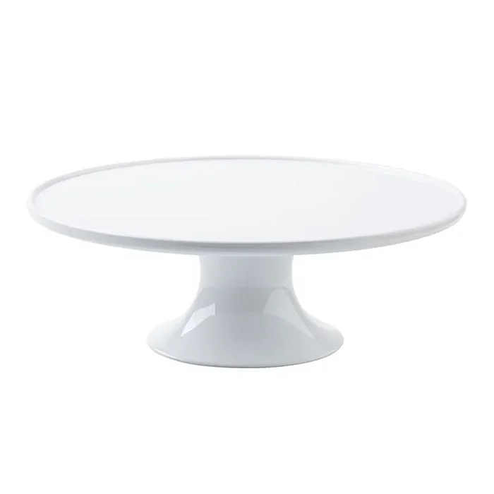 TableCraft 11489 White Melamine 11-1/2″Dia x 4″H Cake Stand