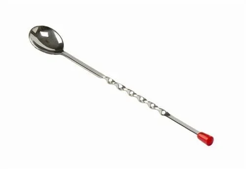Tablecraft 11in Red Knob Bar Spoon