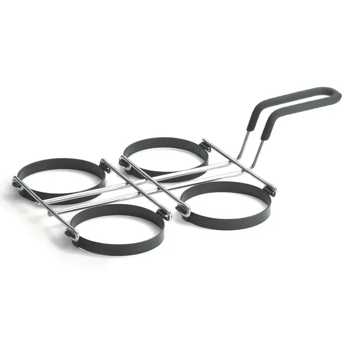 TableCraft 1240 Chrome Plated Non-Stick 4-Egg Ring