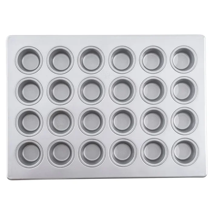 TableCraft 12470 Aluminized Steel 24 Cup Mini Muffin Pan