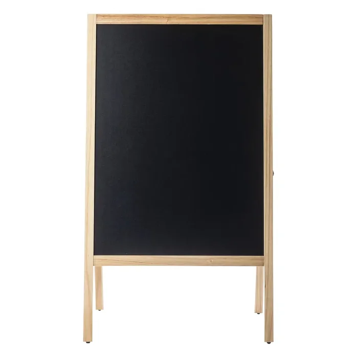 TableCraft 12526 Black/Natural Chalkboard 24 x 25 x 41 in A-Frame Sign
