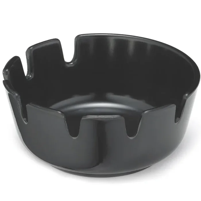 TableCraft 263B-1 Classic Black Phenolic 4″ Stacking Ashtray – Dozen