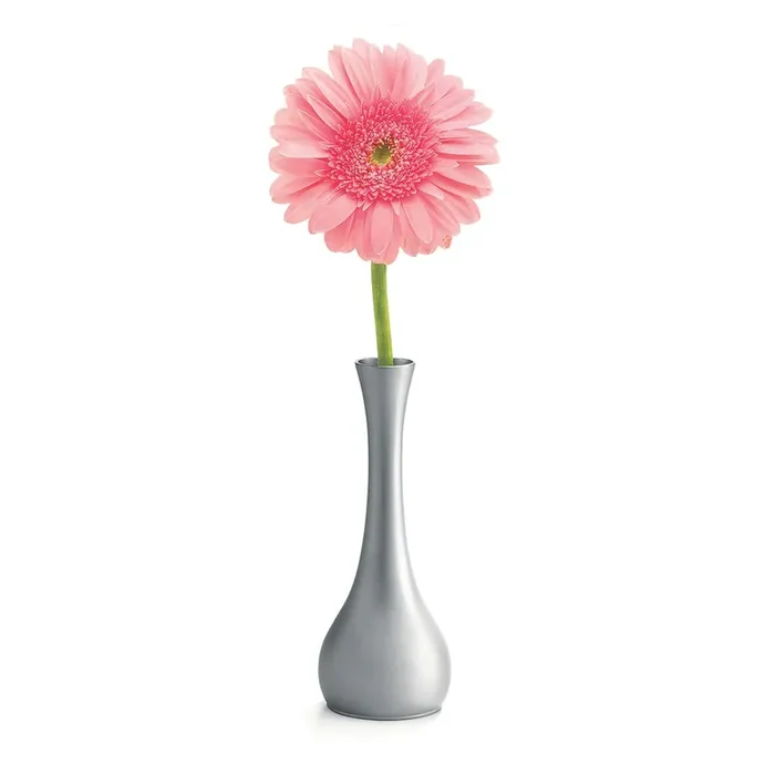 TableCraft 269 7″ Brushed Finish Metal Vase