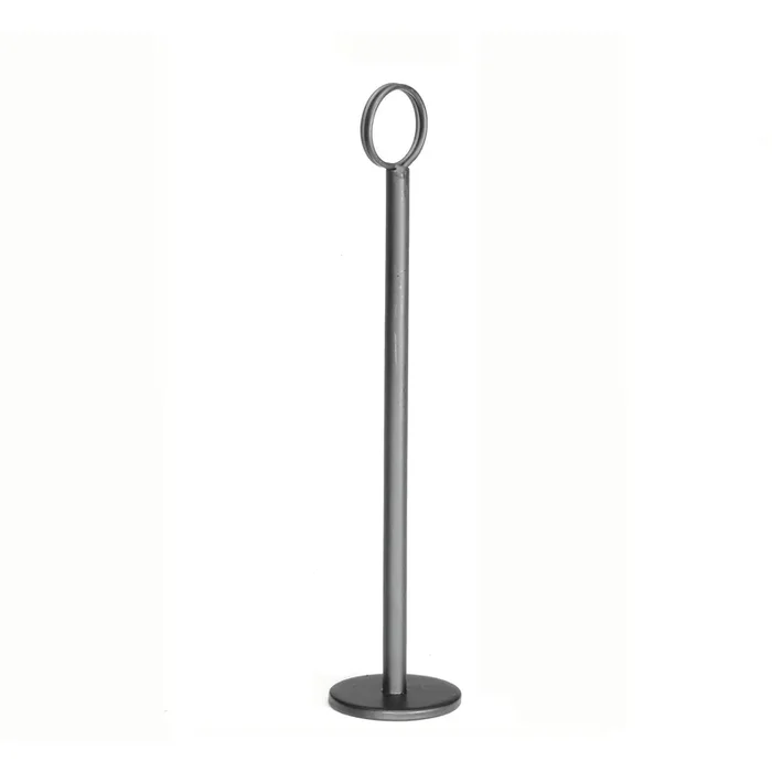 TableCraft BK1908 Black 8″ Flat Bottom Number Stand