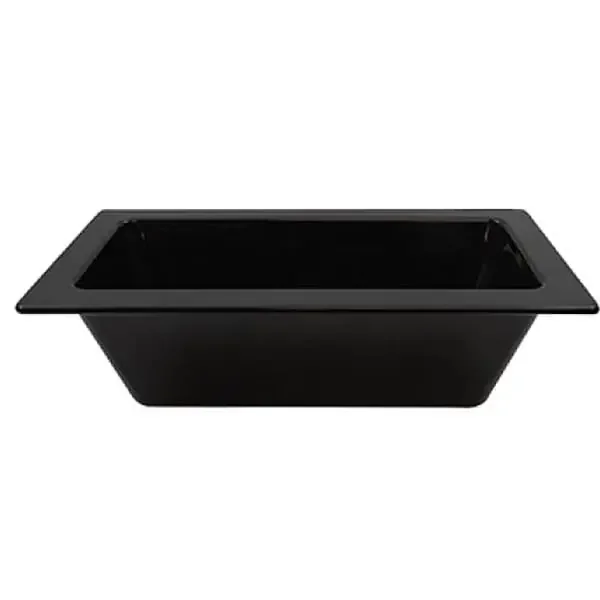 TableCraft CW4056BK Black 1/3 Size x 4″ D Food Pan