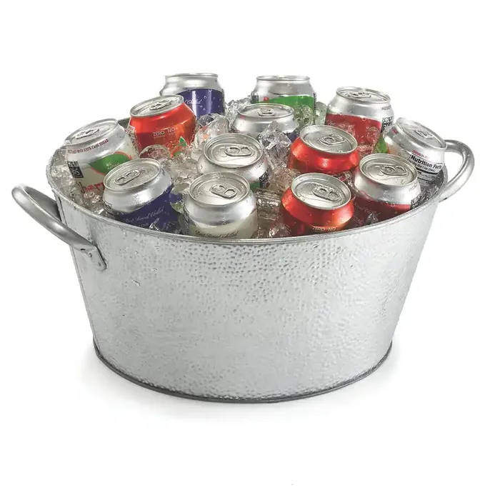 TableCraft GT1515 Galvanized Steel 15″ x 7″ Beverage Tub