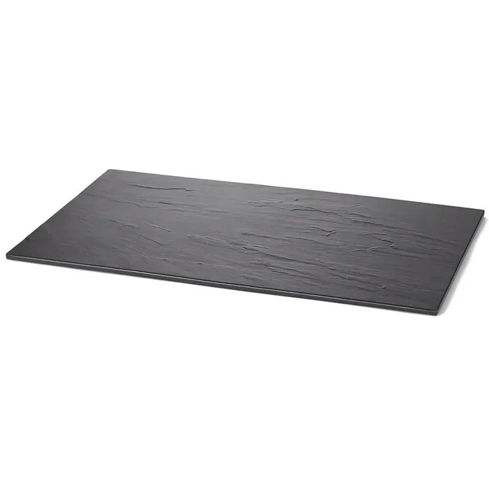 TableCraft MG1 Frostone Collection Black Melamine Display Tray