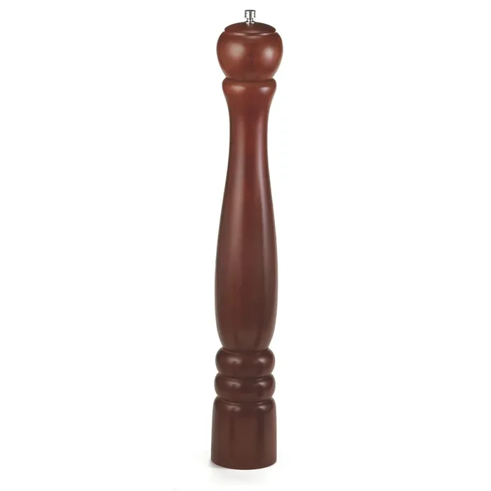 TableCraft PM1918 Mahogany Finish 18″ Wood Pepper Mill