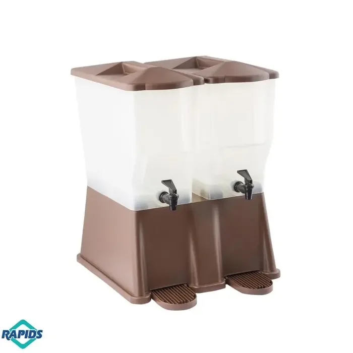 Tablecraft TW54DP Slimline Double 3 Gallon Beverage Dispenser