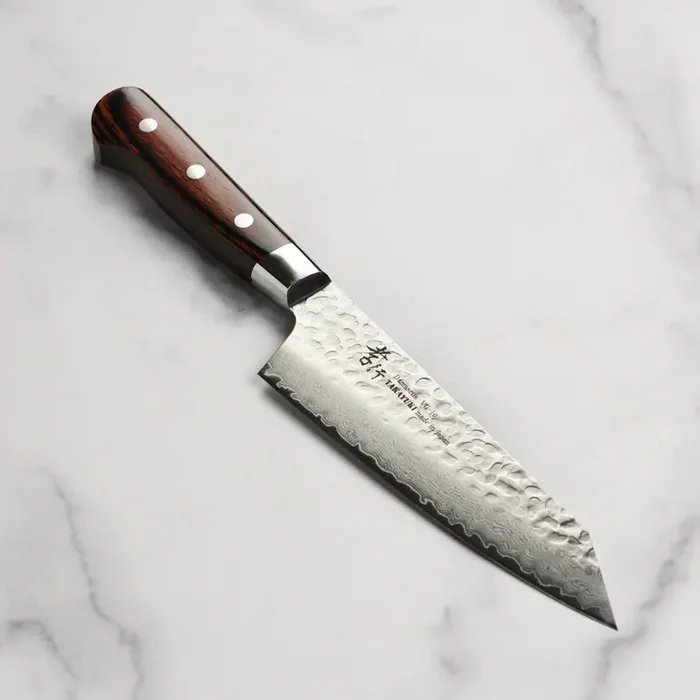 Takayuki Hammered Damascus 6.3″ Bunka