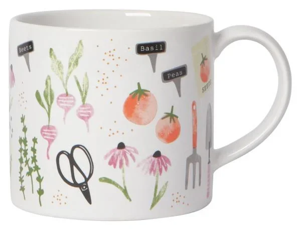 Tasse blanche Jardin 14oz