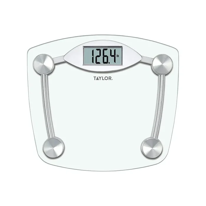 Taylor Precision 75064192 Tempered Glass 400 Lb Digital Bathroom Scale