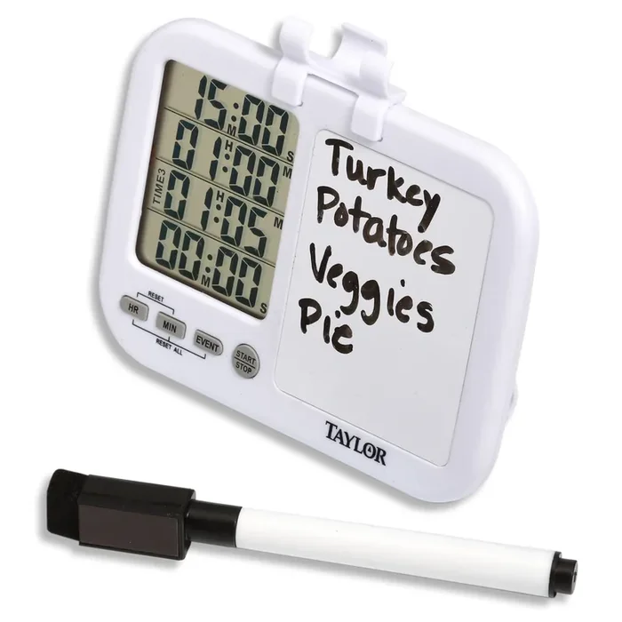 Taylor® 5849 Plan & Prep Four Event Timer with Whiteboard