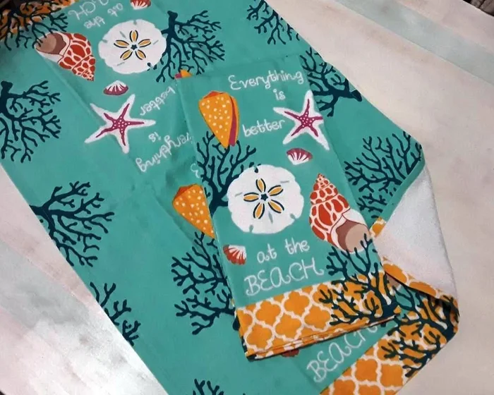 Terry Towel Island Time Shells