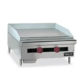 Therma-Tek TC24-24G-1-LP 24″ Liquid Propane Gas Manual Control Countertop Heavy Duty Griddle – 60,000 BTU