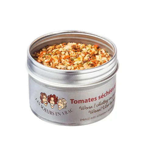Tomates séchées et basilic 70 g – Les Soeurs en vrac