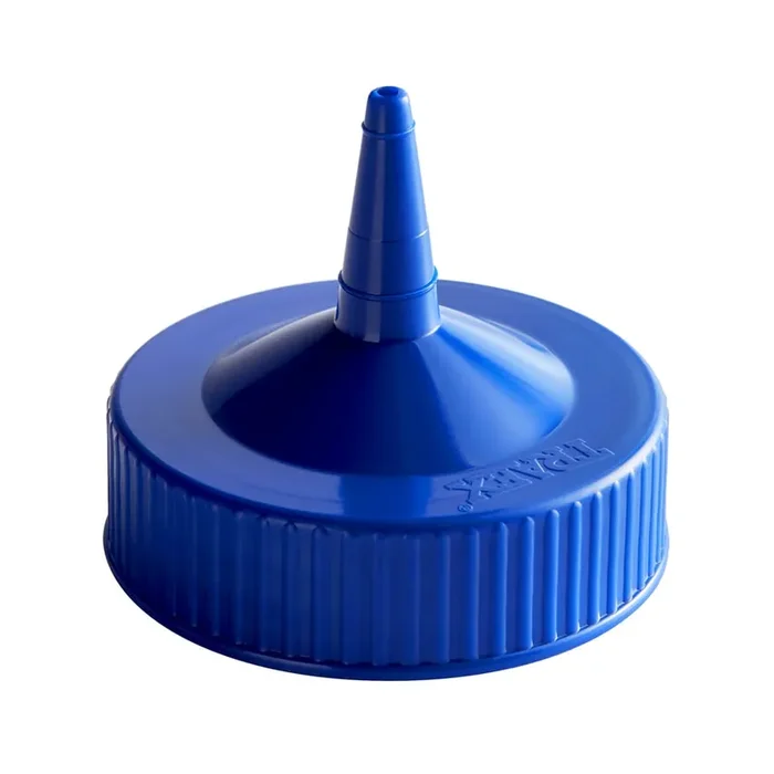 Traex 4913-44 Blue Single Spout Wide Mouth Replacement Cap – Dozen