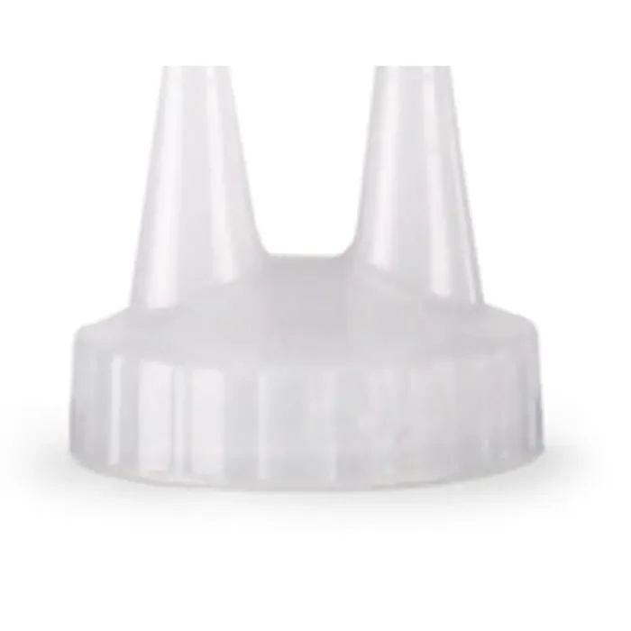 Traex® 2200-13-1415P Molded Clear Dual Squeeze Bottle Tip