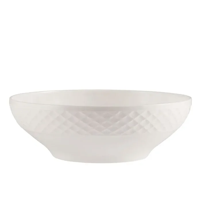Trellis White Vegetable Serve Bowl
