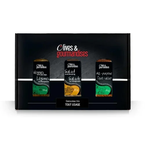 Trio d’épices Tout Usage – Olives et Gourmandises