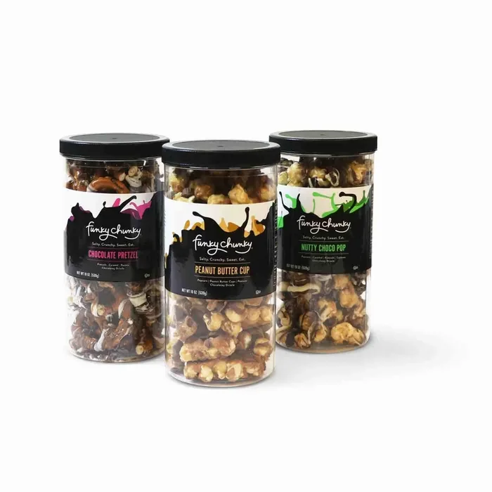 Triple Flavor Gift Pack – Nutty Choco Pop, Chocolate Pretzel, Peanut Butter Cup