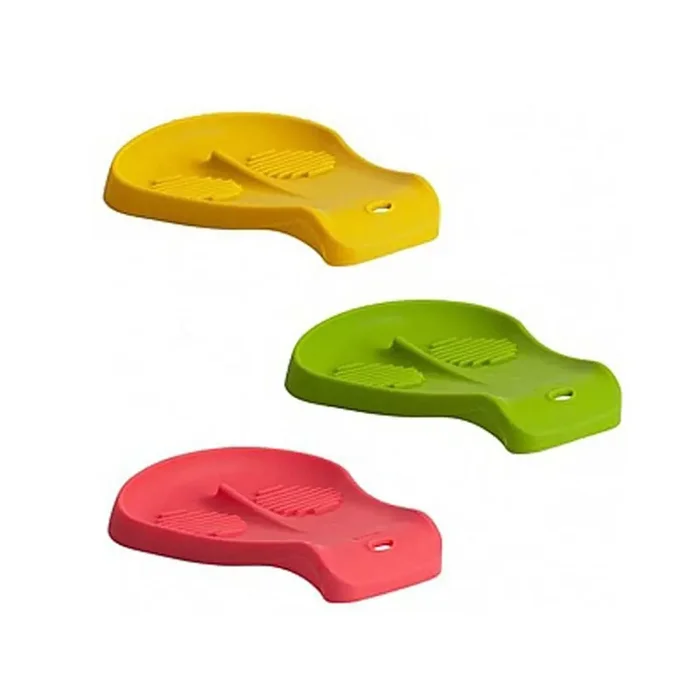 Trudeau Dual Double Silicone Spoon Rest – Assorted Color Sold Randomly