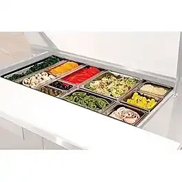 True 865596 Adapter Bar for Cambro Condiment Pans, Runs Left to Right