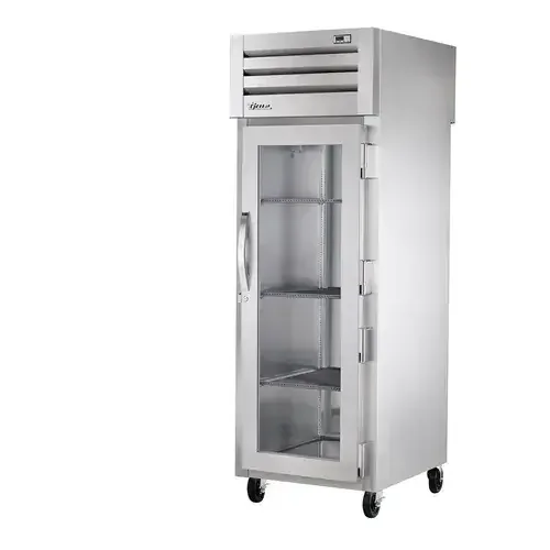 True Mfg. – General Foodservice STA1RPT-1G-1S-HC 27.5‘‘ 31.0 cu. ft. 1 Section Glass/Solid Door Pass-Thru Refrigerator