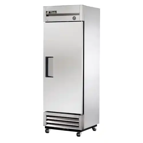 True T-19FZ-HC 27″ One Section Solid Door Reach-In Freezer,Silver, Refrigerant R290, 14.9 Cu. Ft.