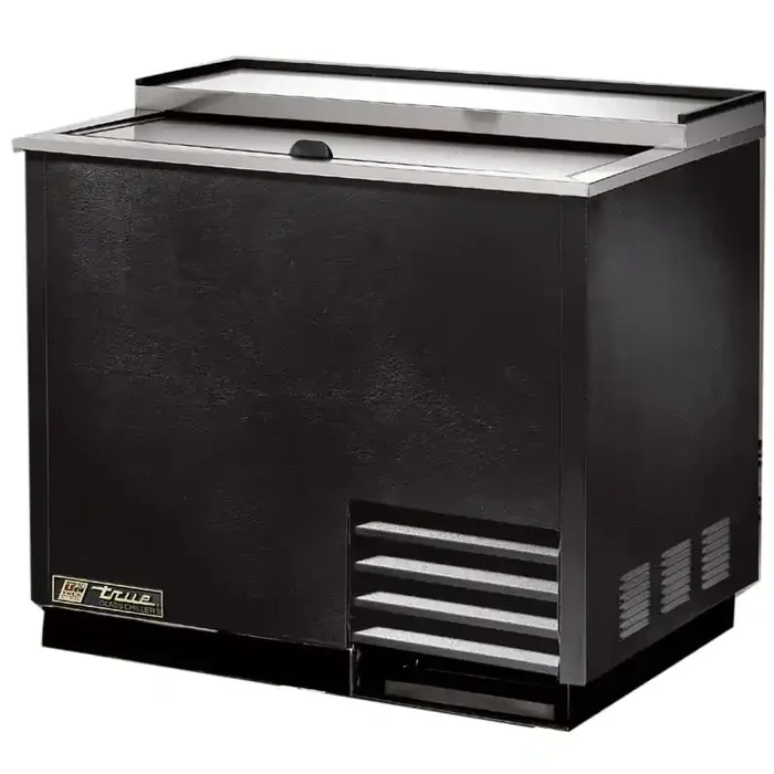 True T-36-GC-HC Black 36 Cu. Ft. Glass And Plate Chiller / Froster
